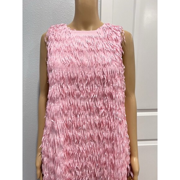 Zara Pink Textured Midi Dress - Picture 6 of 13